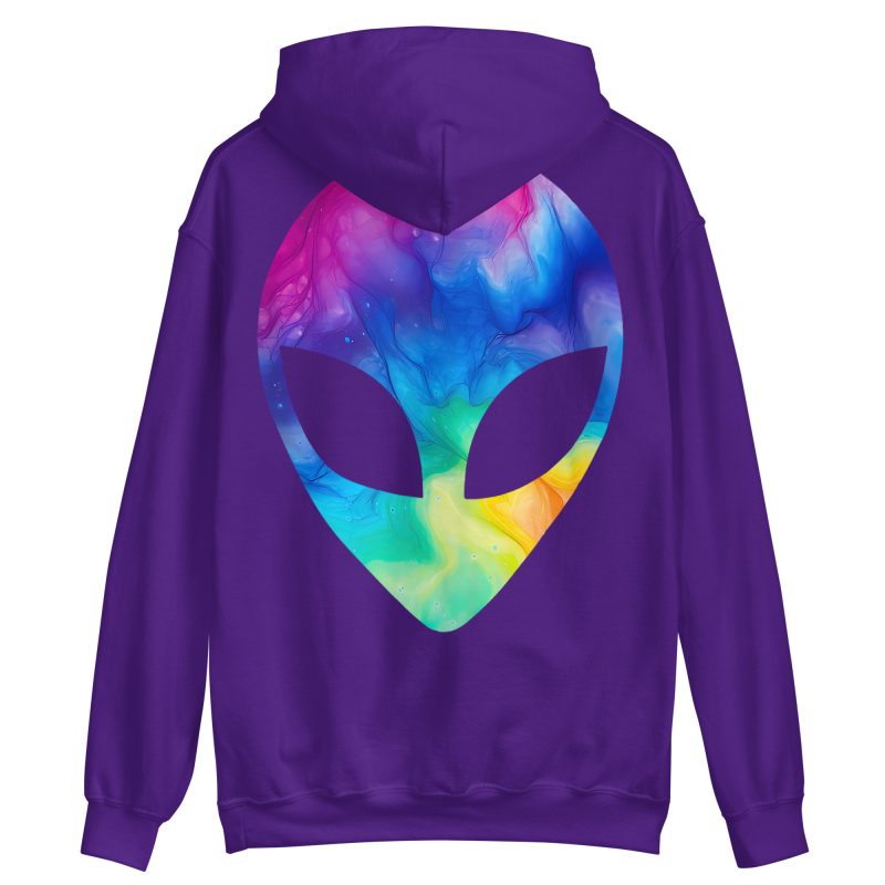 ALIENS - Tie Dye Alien Face Hoodie - Bild 4