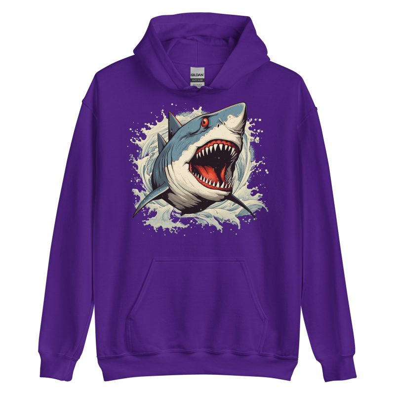 GRAPHIC - Retro Shark Hoodie - Bild 4