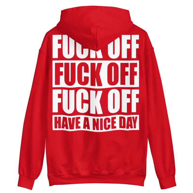 QUOTES - Fuck Off Hoodie Back Print - Bild 4