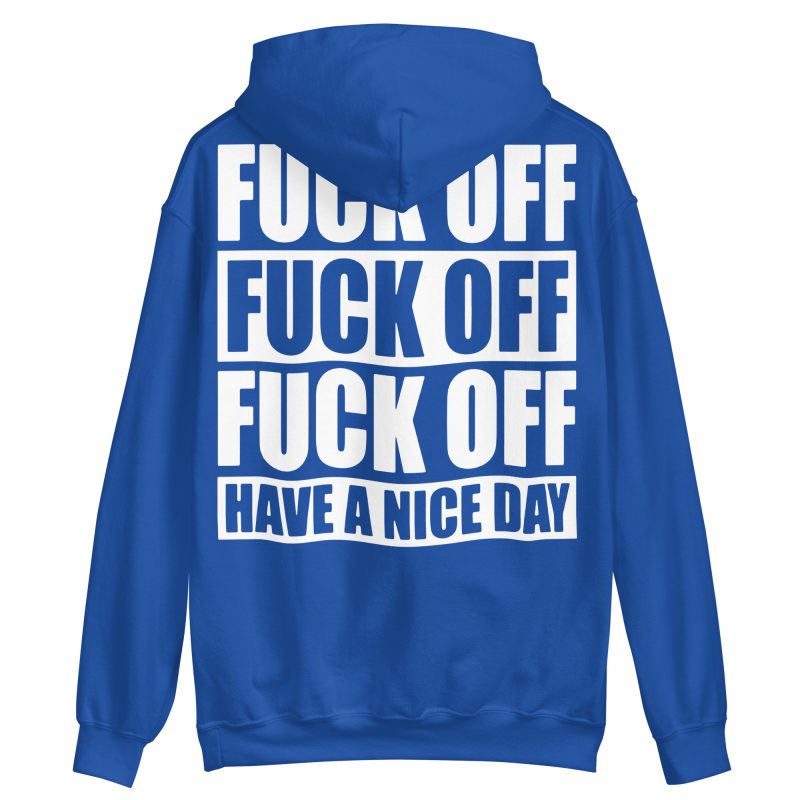 QUOTES - Fuck Off Hoodie Back Print - Bild 6