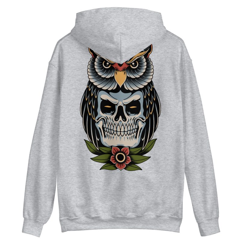 TATTOO - Owl Skull Hoodie - Bild 10