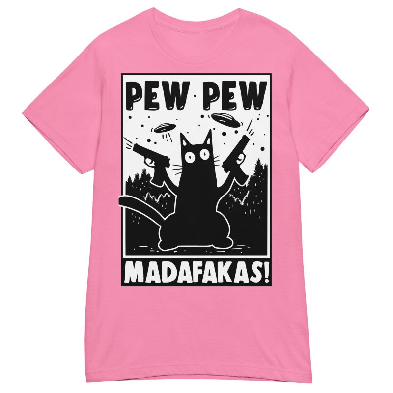CATS - Pew Pew Cartoon Dam T-shirt - Bild 9