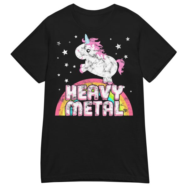 UNICORNS - Retro Heavy Metal Dam T-shirt