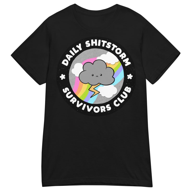 QUOTES - Shitstorm Survivor Dam T-shirt - Bild 2