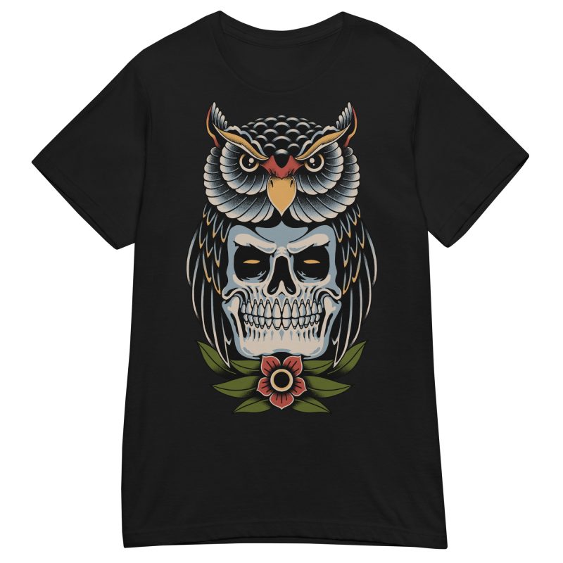 TATTOO - Owl Skull Dam T-shirt