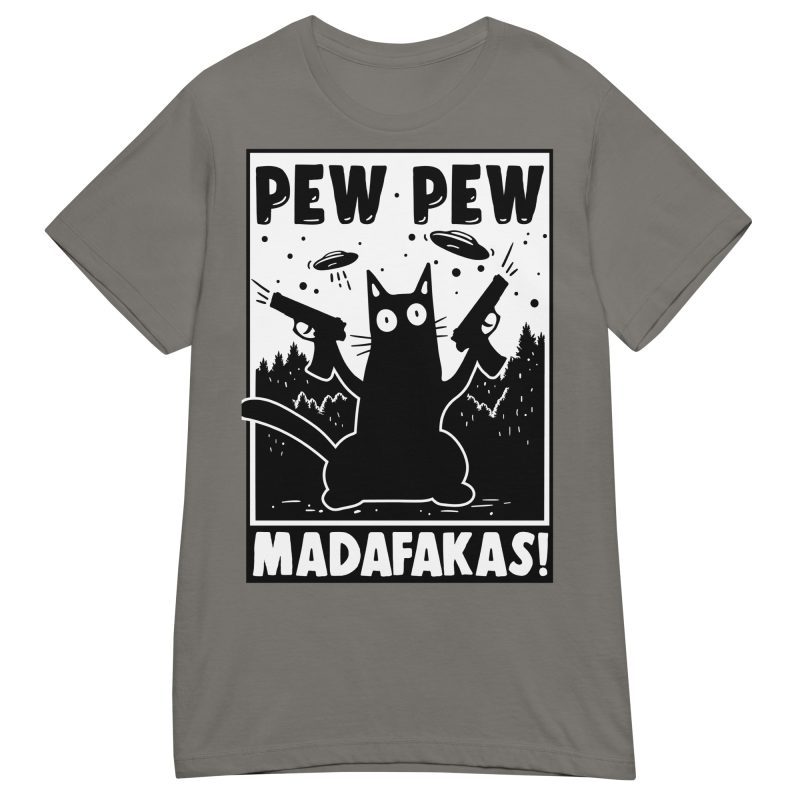 CATS - Pew Pew Cartoon Dam T-shirt - Bild 7