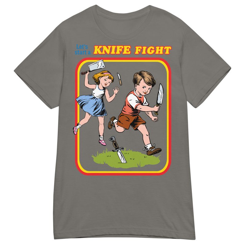 RETRO - Knife Fight Dam T-shirt - Bild 7