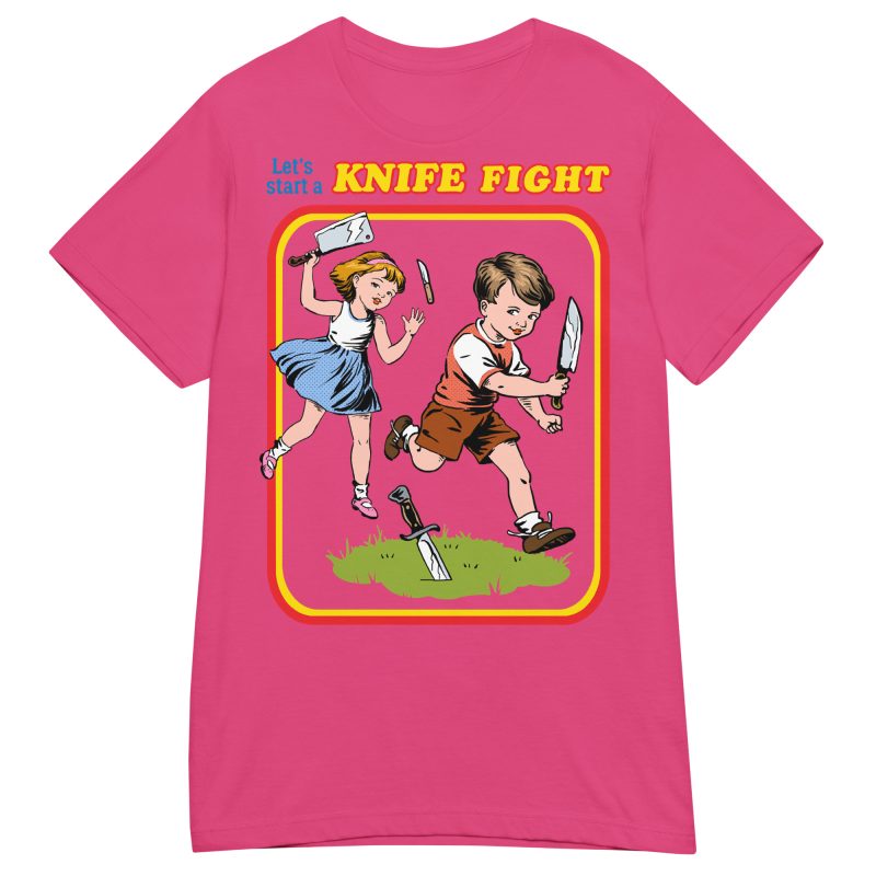 RETRO - Knife Fight Dam T-shirt - Bild 6