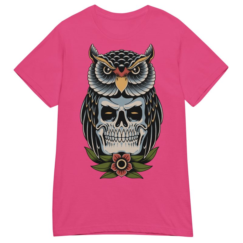 TATTOO - Owl Skull Dam T-shirt - Bild 6