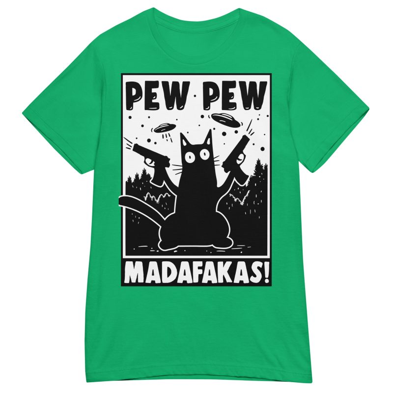CATS - Pew Pew Cartoon Dam T-shirt - Bild 8