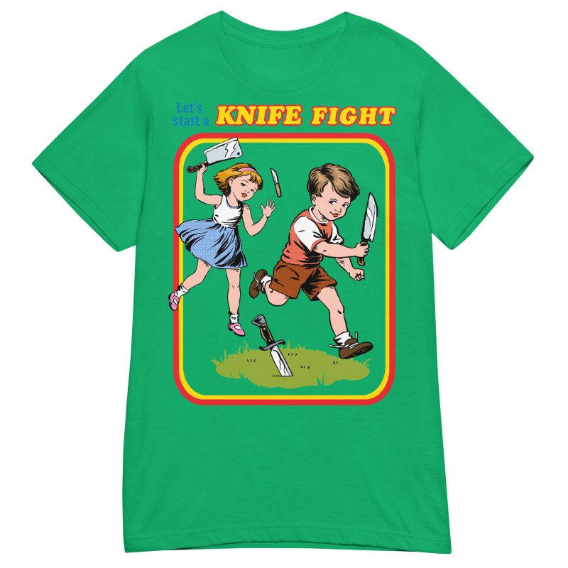 RETRO - Knife Fight Dam T-shirt - Bild 8