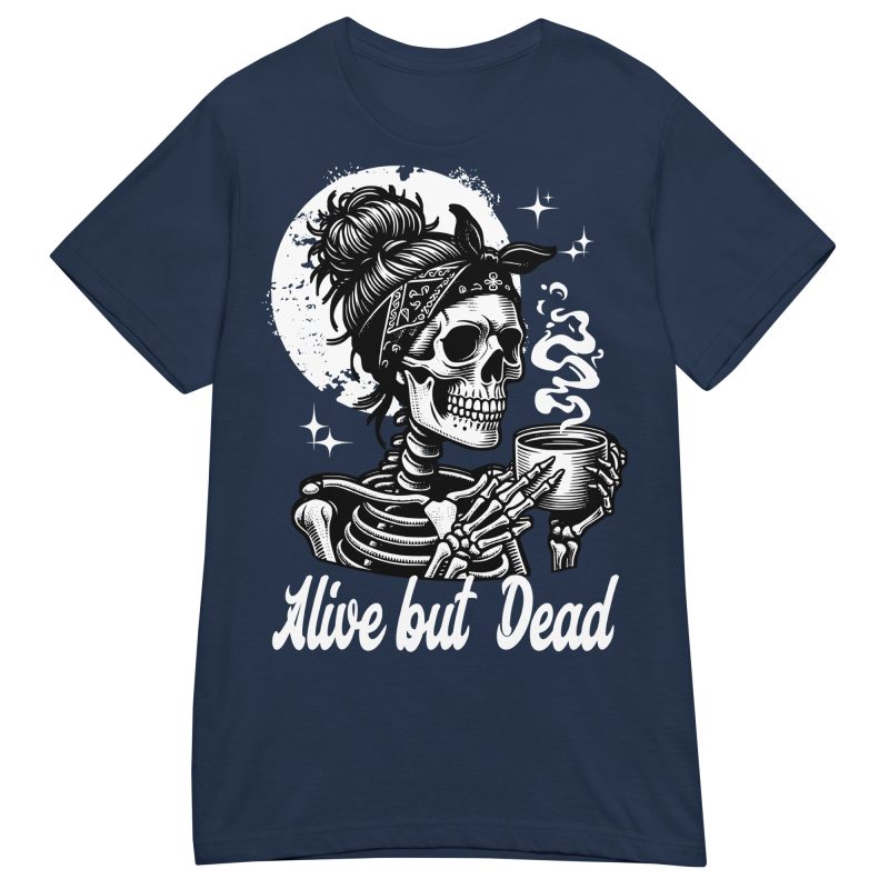 SKULLS - Alive But Dead Dam T-shirt - Bild 2