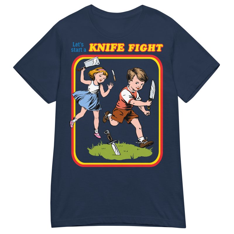 RETRO - Knife Fight Dam T-shirt - Bild 2