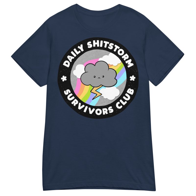 QUOTES - Shitstorm Survivor Dam T-shirt - Bild 3
