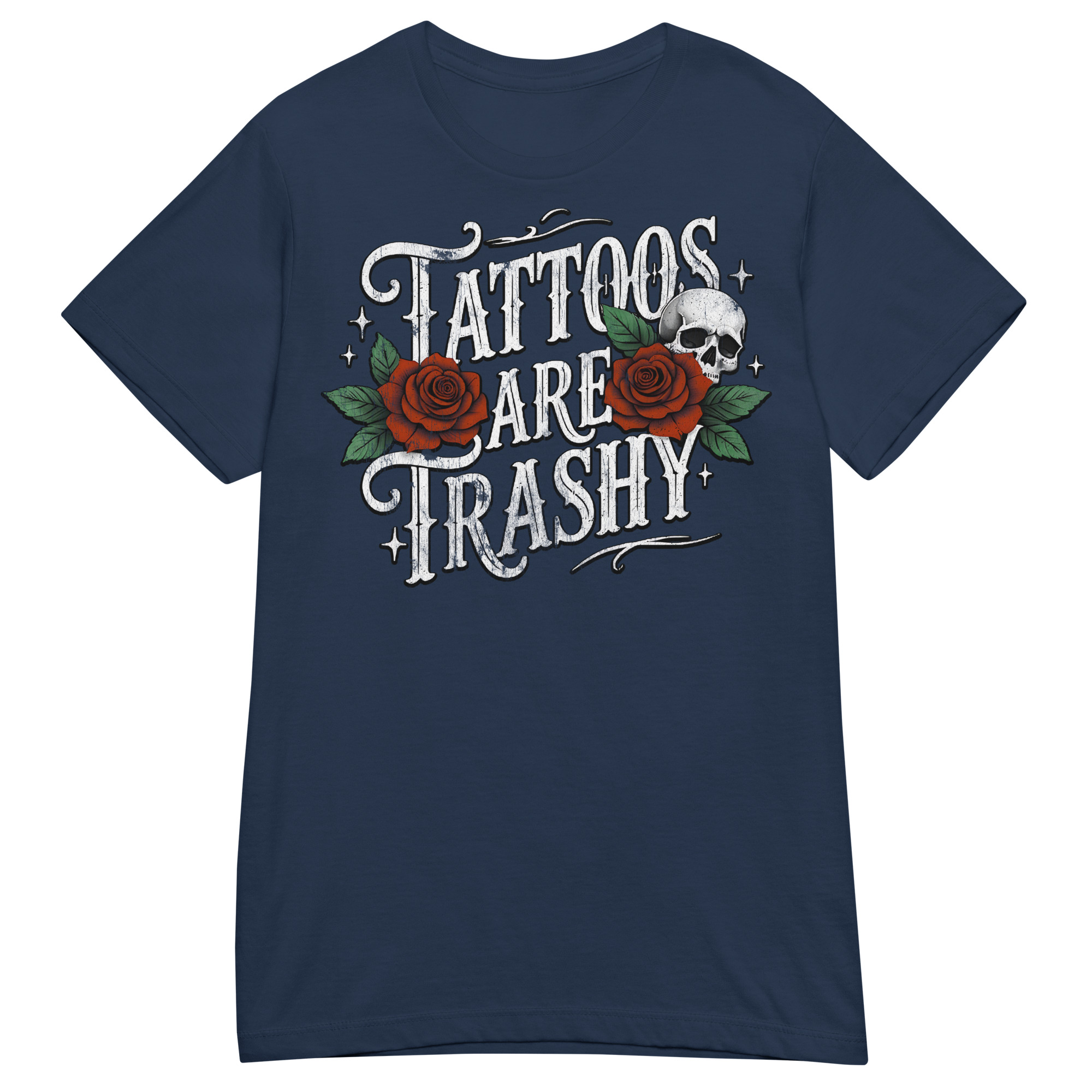 SKULLS - Tattoos Are Trashy Dam T-shirt - Bild 2