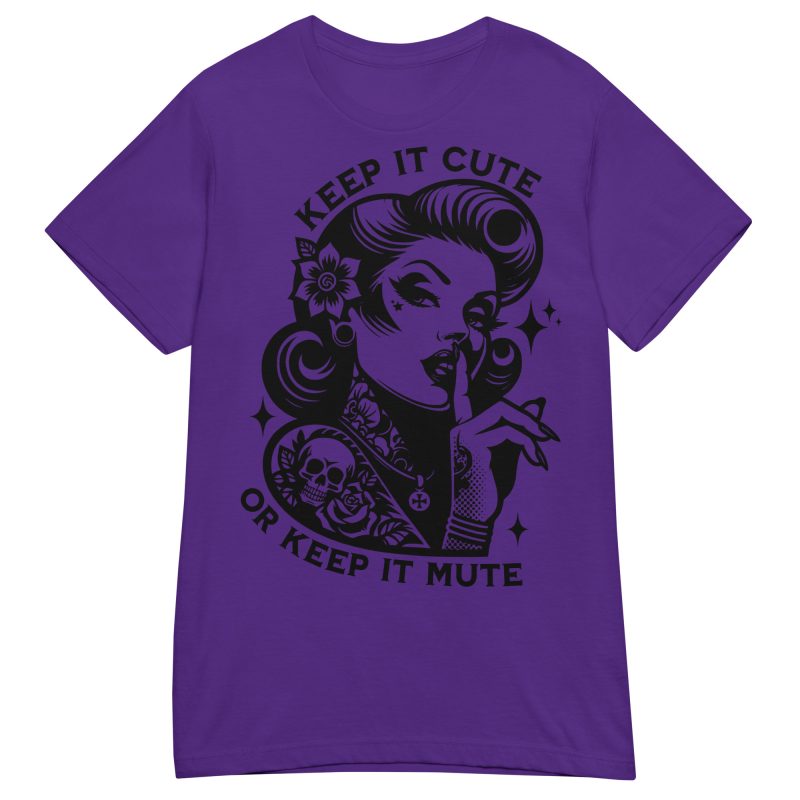 QUOTES - Keep It Cute Dam T-shirt - Bild 2