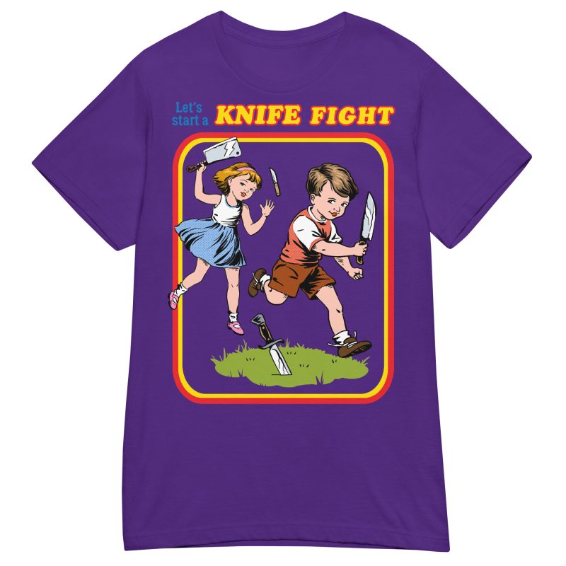 RETRO - Knife Fight Dam T-shirt - Bild 3