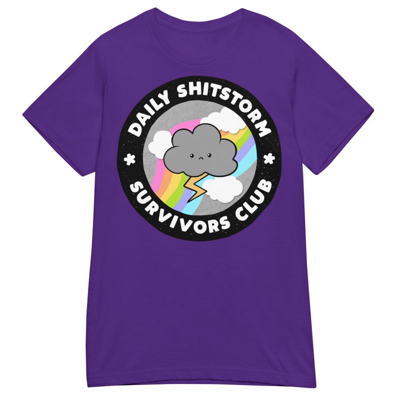 QUOTES - Shitstorm Survivor Dam T-shirt - Bild 4