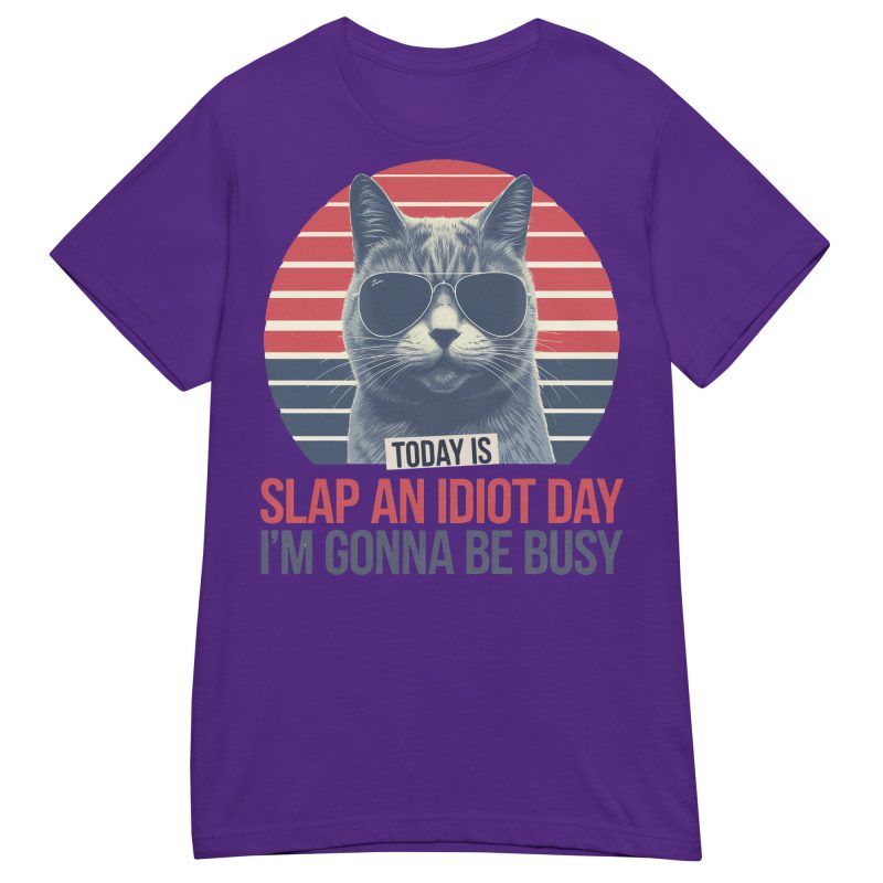 CATS - Slap An Idiot Day Dam T-shirt - Bild 3