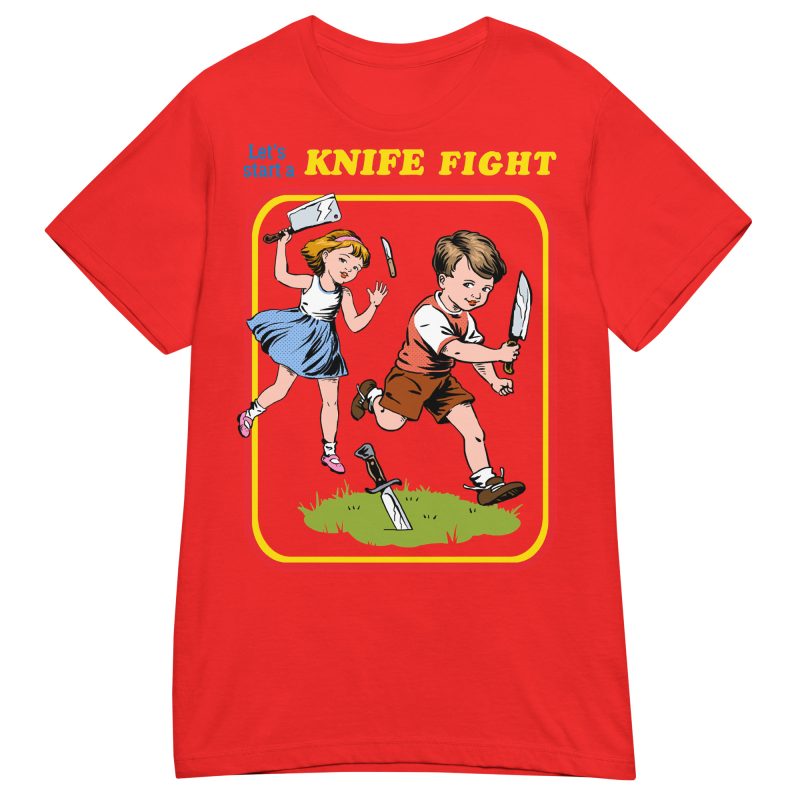 RETRO - Knife Fight Dam T-shirt - Bild 4