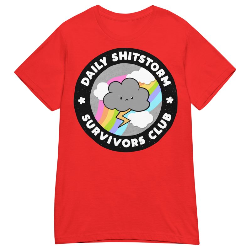 QUOTES - Shitstorm Survivor Dam T-shirt - Bild 5