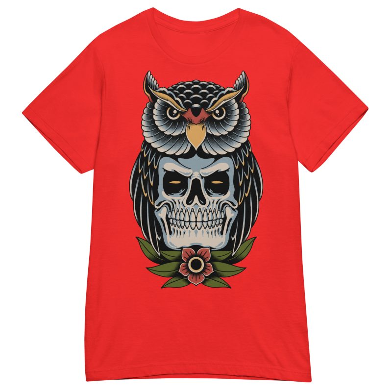 TATTOO - Owl Skull Dam T-shirt - Bild 4