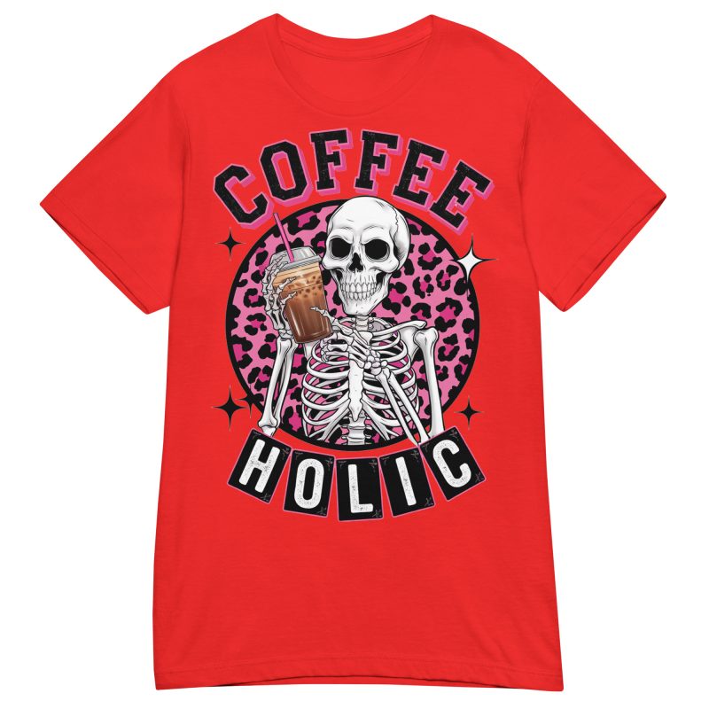 SKULLS - Coffeeholic Dam T-shirt - Bild 5