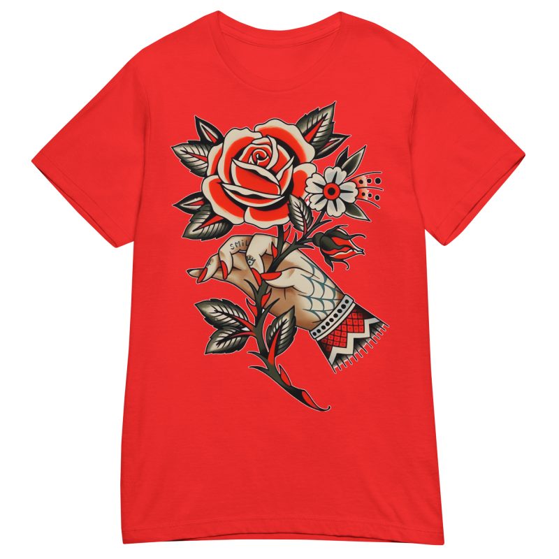 TATTOO - Traditional Tattoo Hand Dam T-shirt - Bild 3