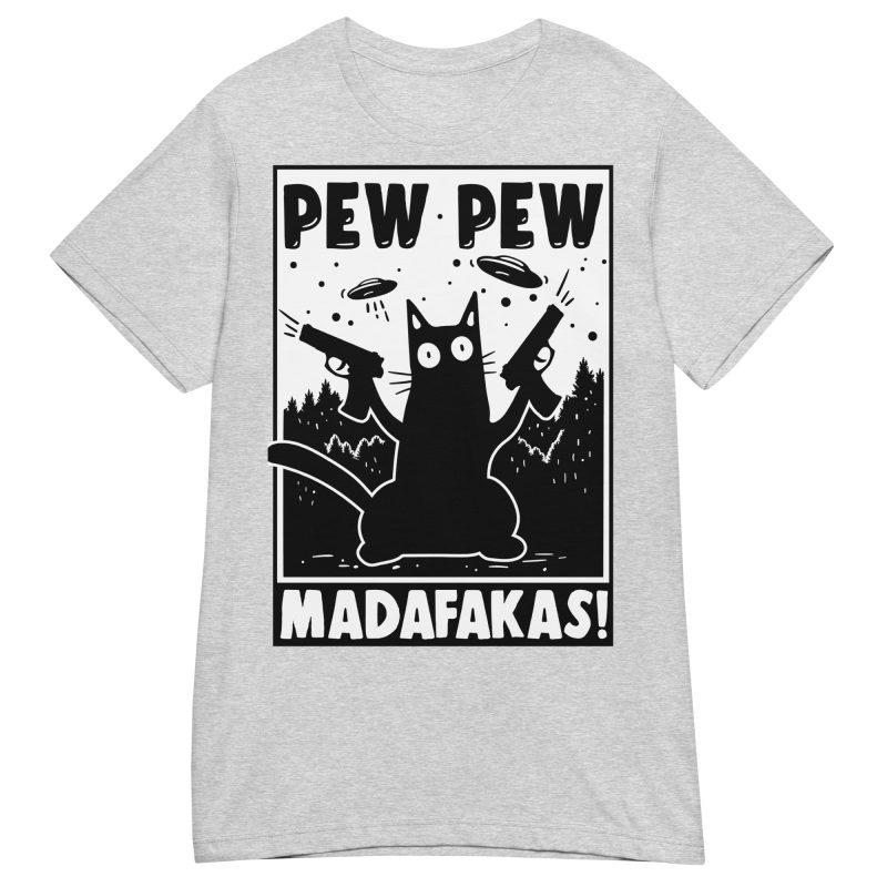 CATS - Pew Pew Cartoon Dam T-shirt - Bild 10