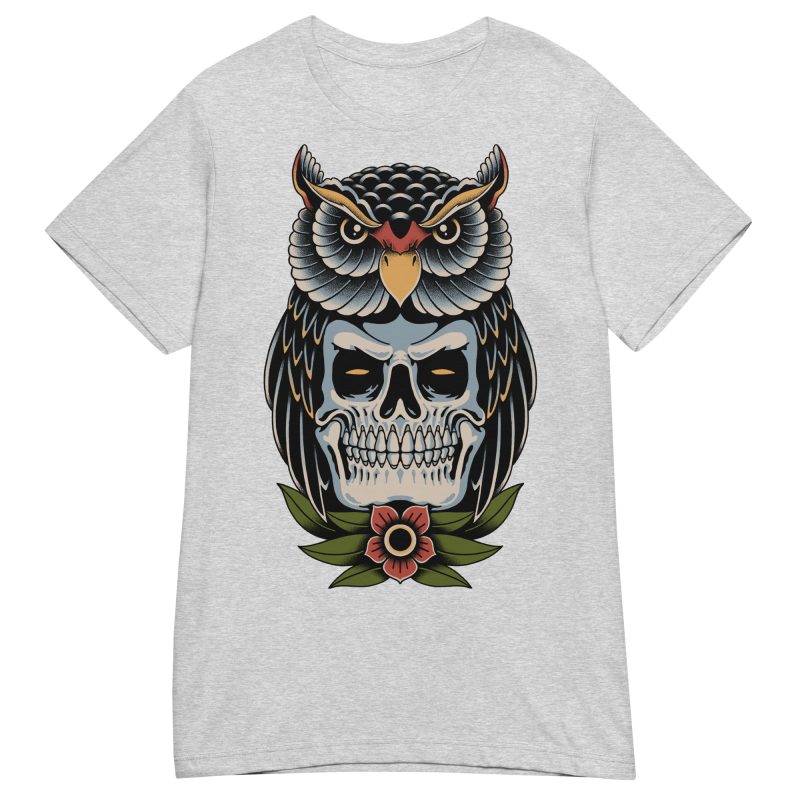 TATTOO - Owl Skull Dam T-shirt - Bild 10