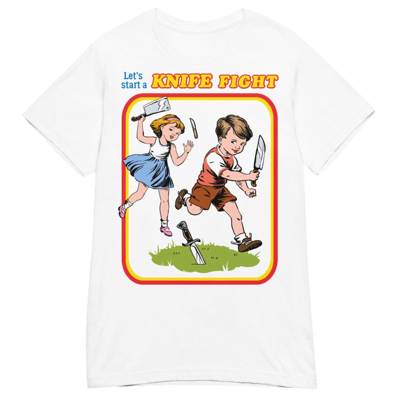 RETRO - Knife Fight Dam T-shirt - Bild 11