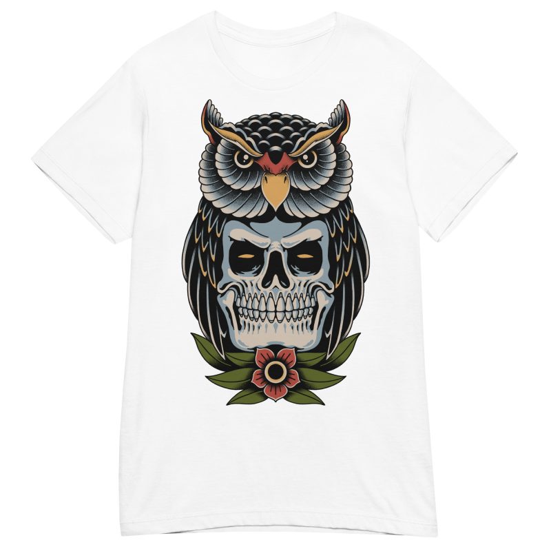 TATTOO - Owl Skull Dam T-shirt - Bild 11