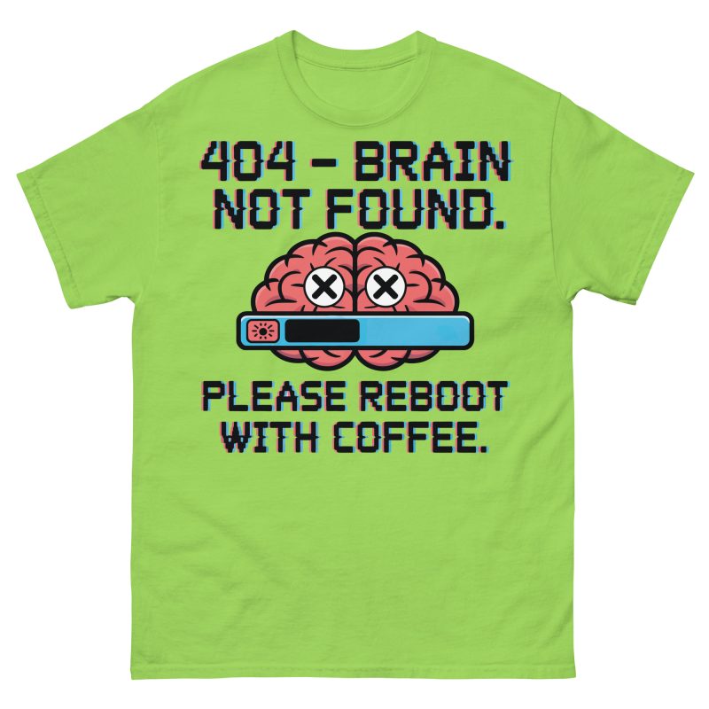 FUNNY - Brain Not Found T-shirt - Bild 12