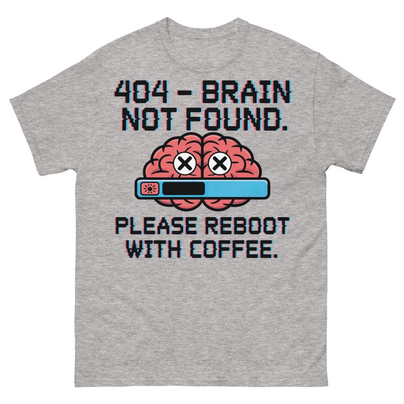 FUNNY - Brain Not Found T-shirt - Bild 11