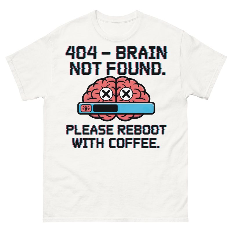 FUNNY - Brain Not Found T-shirt - Bild 14