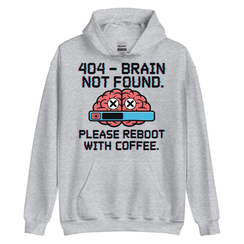 FUNNY - Brain Not Found Hoodie - Bild 7