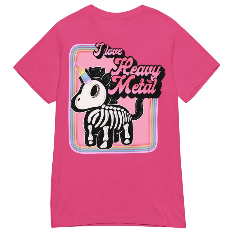 UNICORNS - I Love Heavy Metal Dam T-shirt - Bild 6
