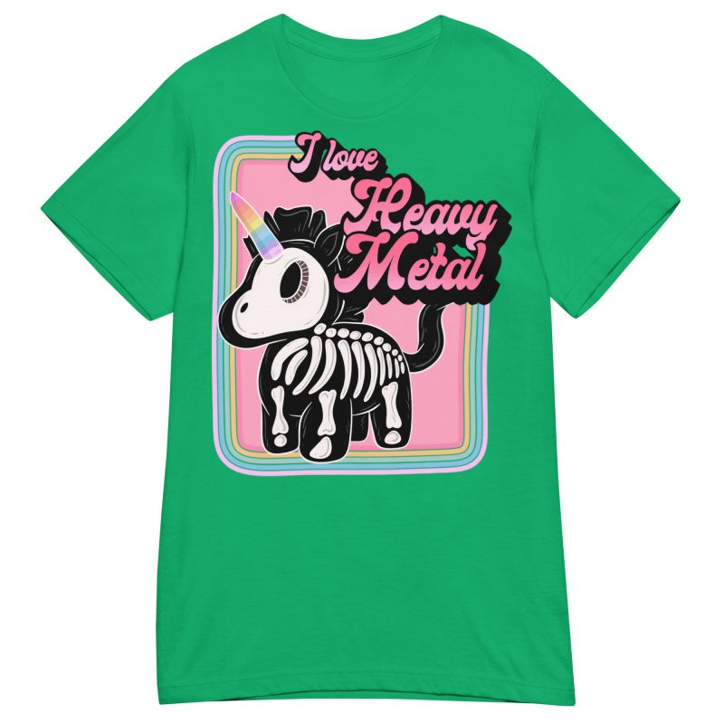 UNICORNS - I Love Heavy Metal Dam T-shirt - Bild 7
