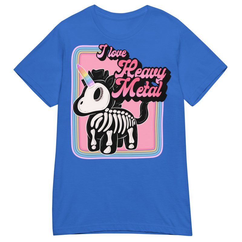 UNICORNS - I Love Heavy Metal Dam T-shirt - Bild 5