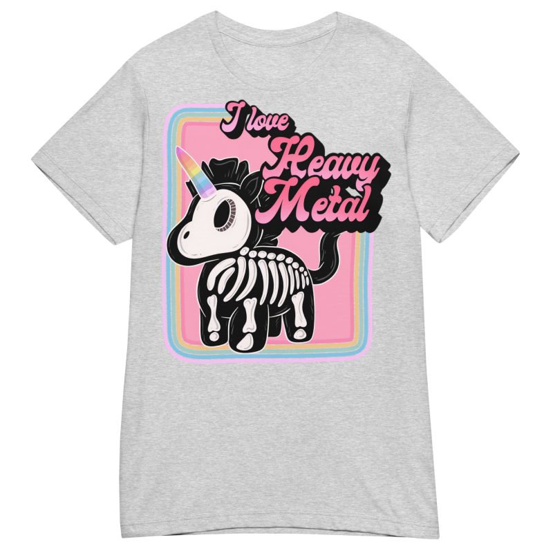 UNICORNS - I Love Heavy Metal Dam T-shirt - Bild 9