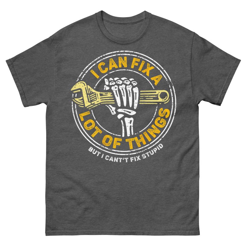 FUNNY - Can't Fix Stupid T-shirt - Bild 5