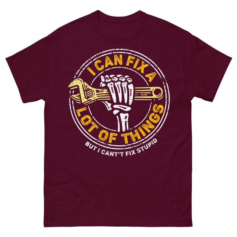 FUNNY - Can't Fix Stupid T-shirt - Bild 2