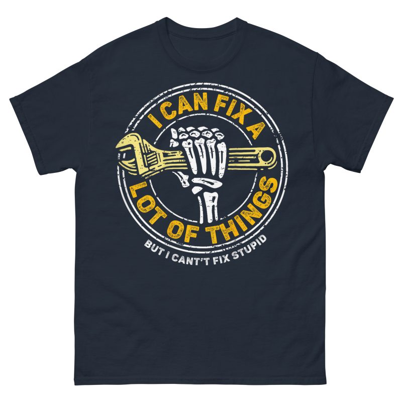 FUNNY - Can't Fix Stupid T-shirt - Bild 3